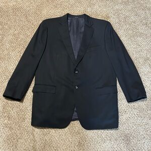 Ermenegildo Zegna Blazer Mens 60 R (EU) 50 R (US) Navy Blue Wool Multiseason